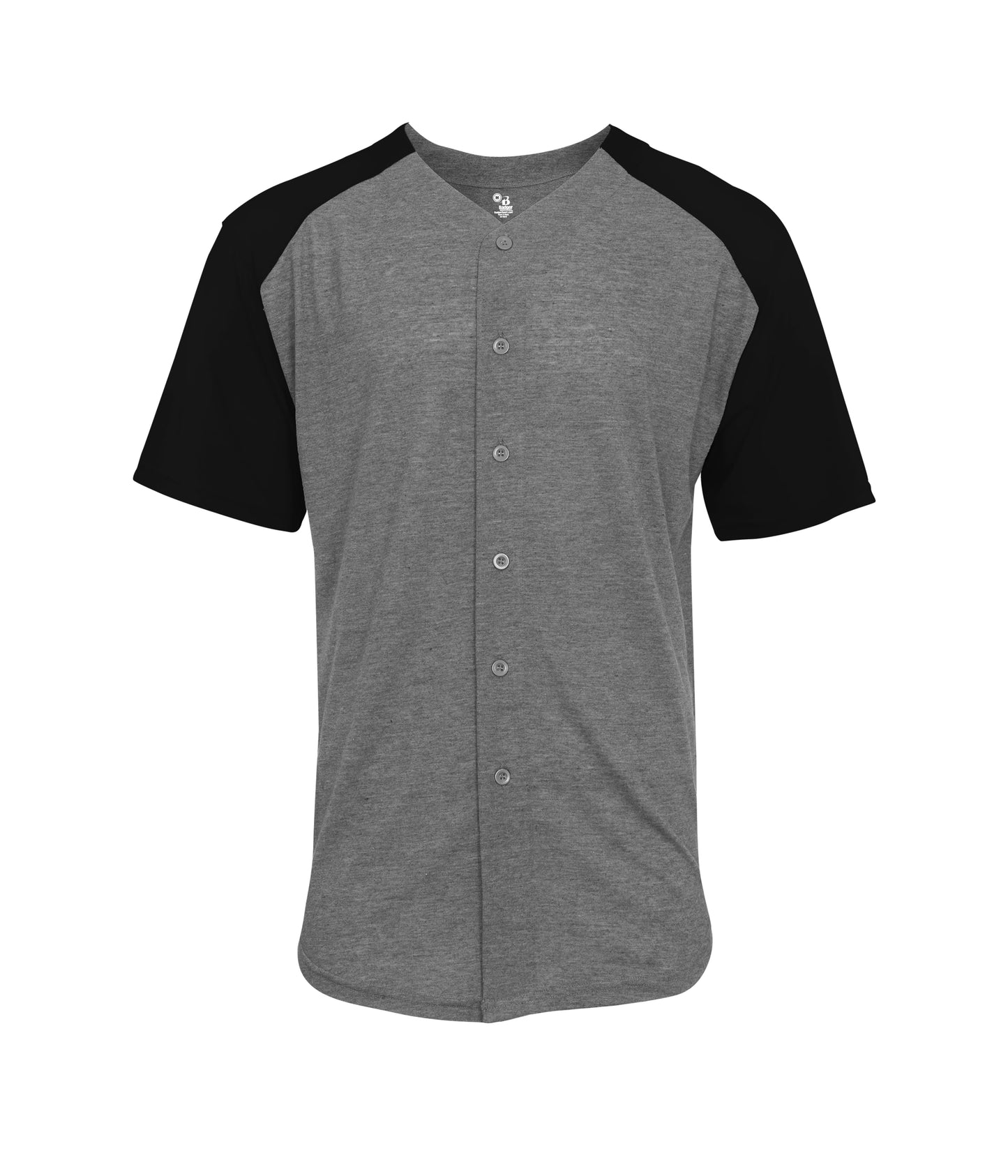 TRI-BLEND FULL BUTTON TEE