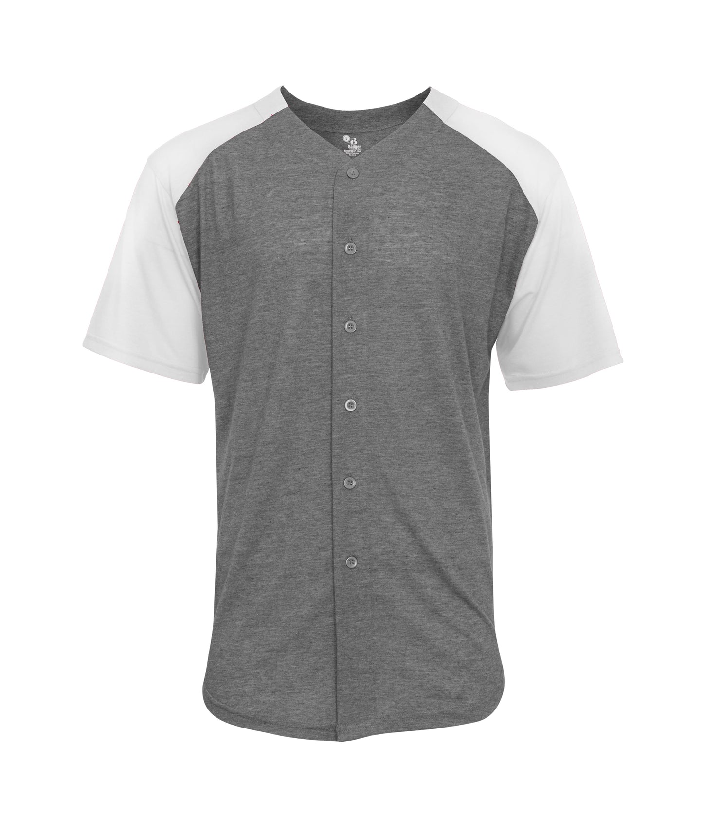 TRI-BLEND FULL BUTTON TEE