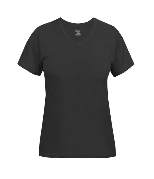 LADIES TRI-BLEND V-NECK TEE