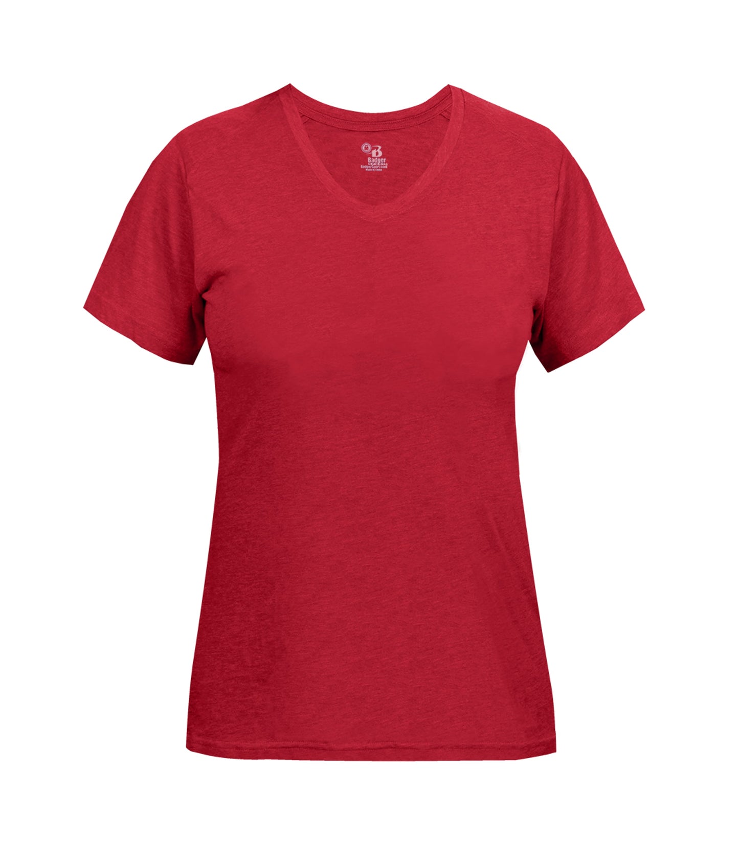 LADIES TRI-BLEND V-NECK TEE