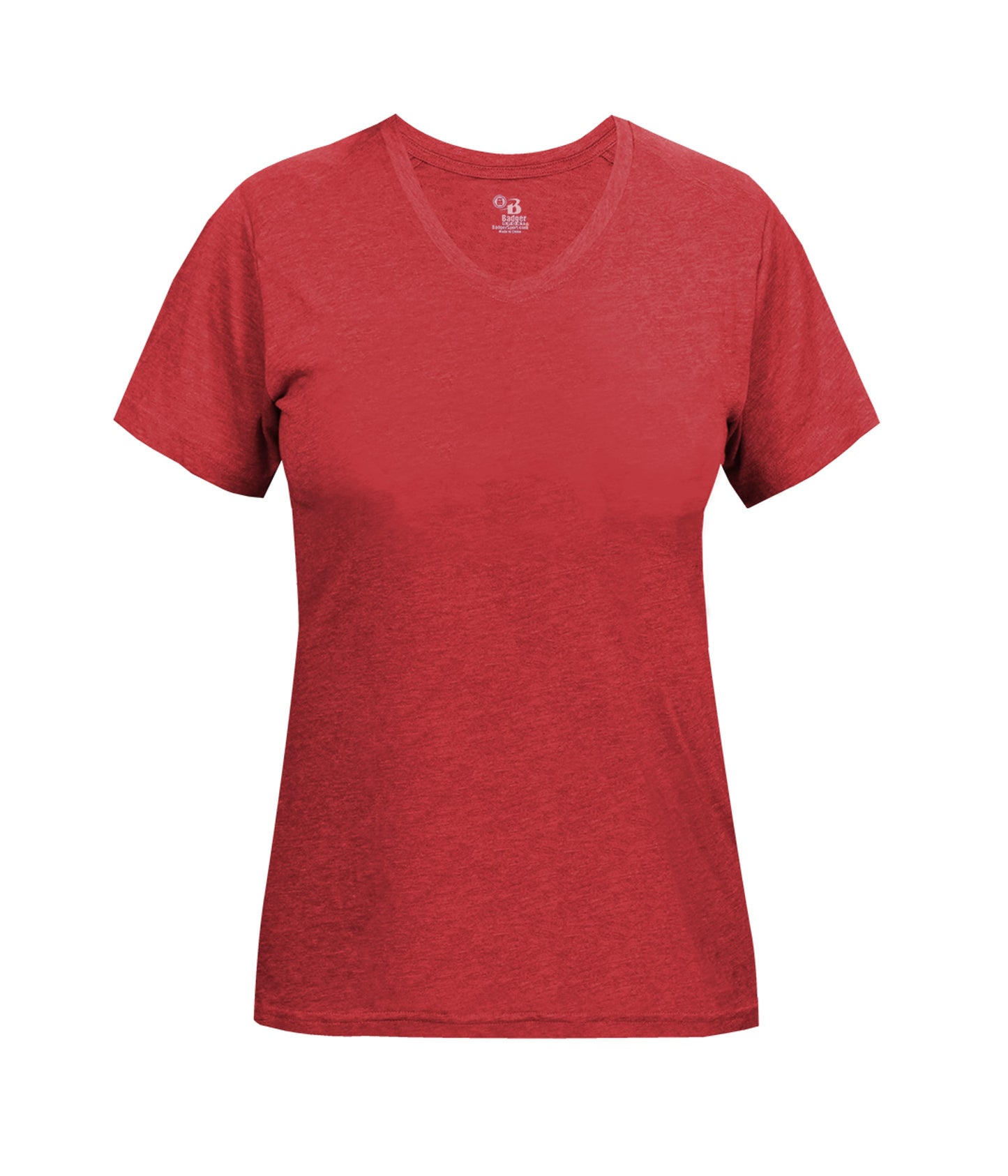 LADIES TRI-BLEND V-NECK TEE