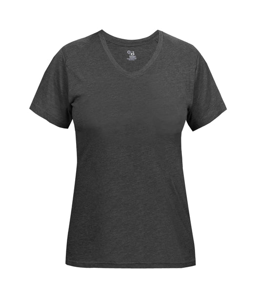 LADIES TRI-BLEND V-NECK TEE