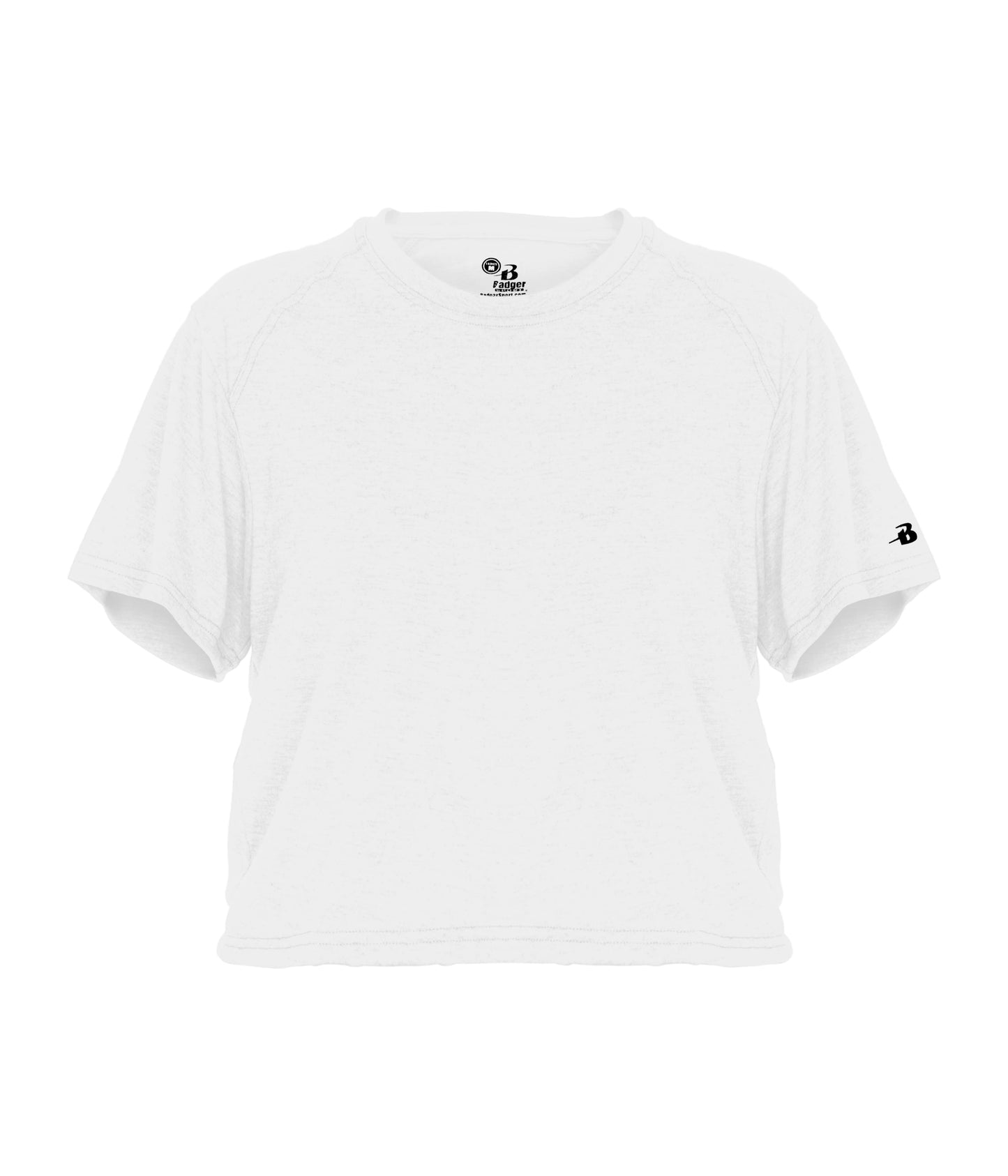 LADIES TRI-BLEND CROP TEE