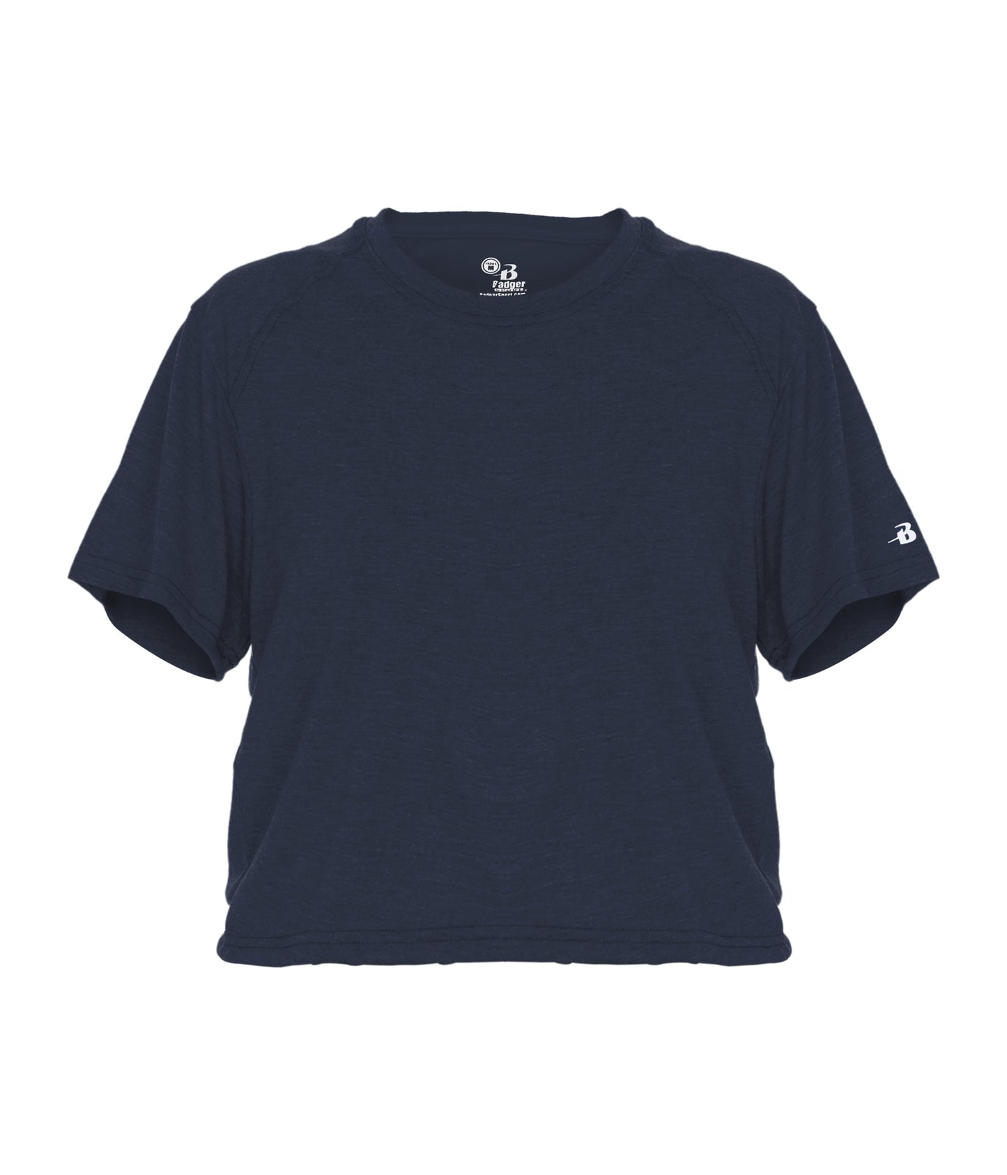 LADIES TRI-BLEND CROP TEE