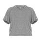 WOMEN'S TRI-BLEND CROP T-SHIRT - MOISTURE-WICKING PERFORMANCE