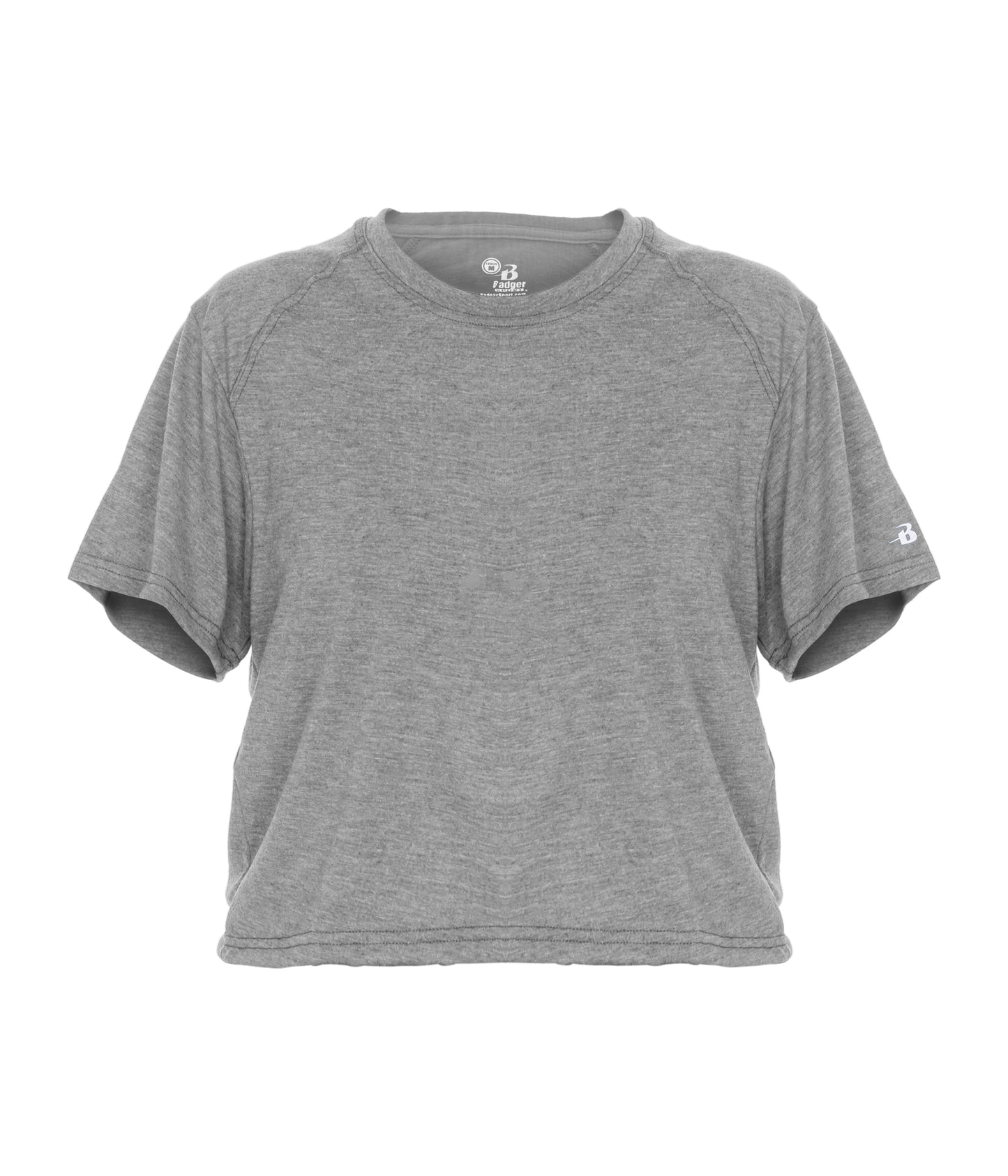 LADIES TRI-BLEND CROP TEE