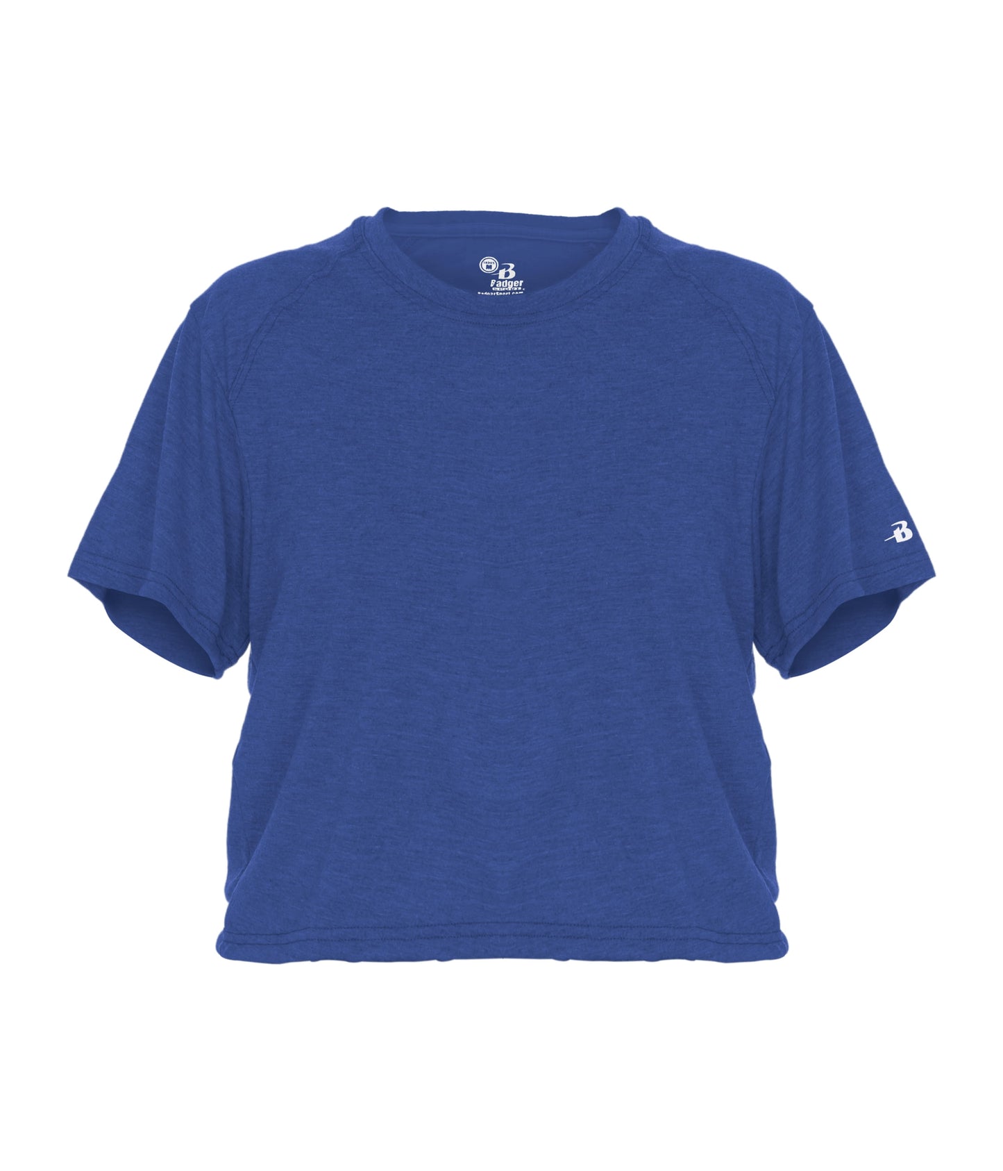 LADIES TRI-BLEND CROP TEE