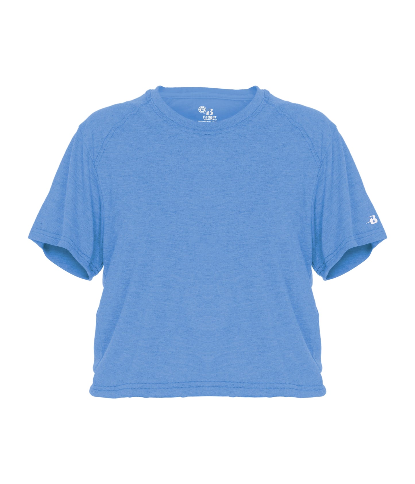 LADIES TRI-BLEND CROP TEE