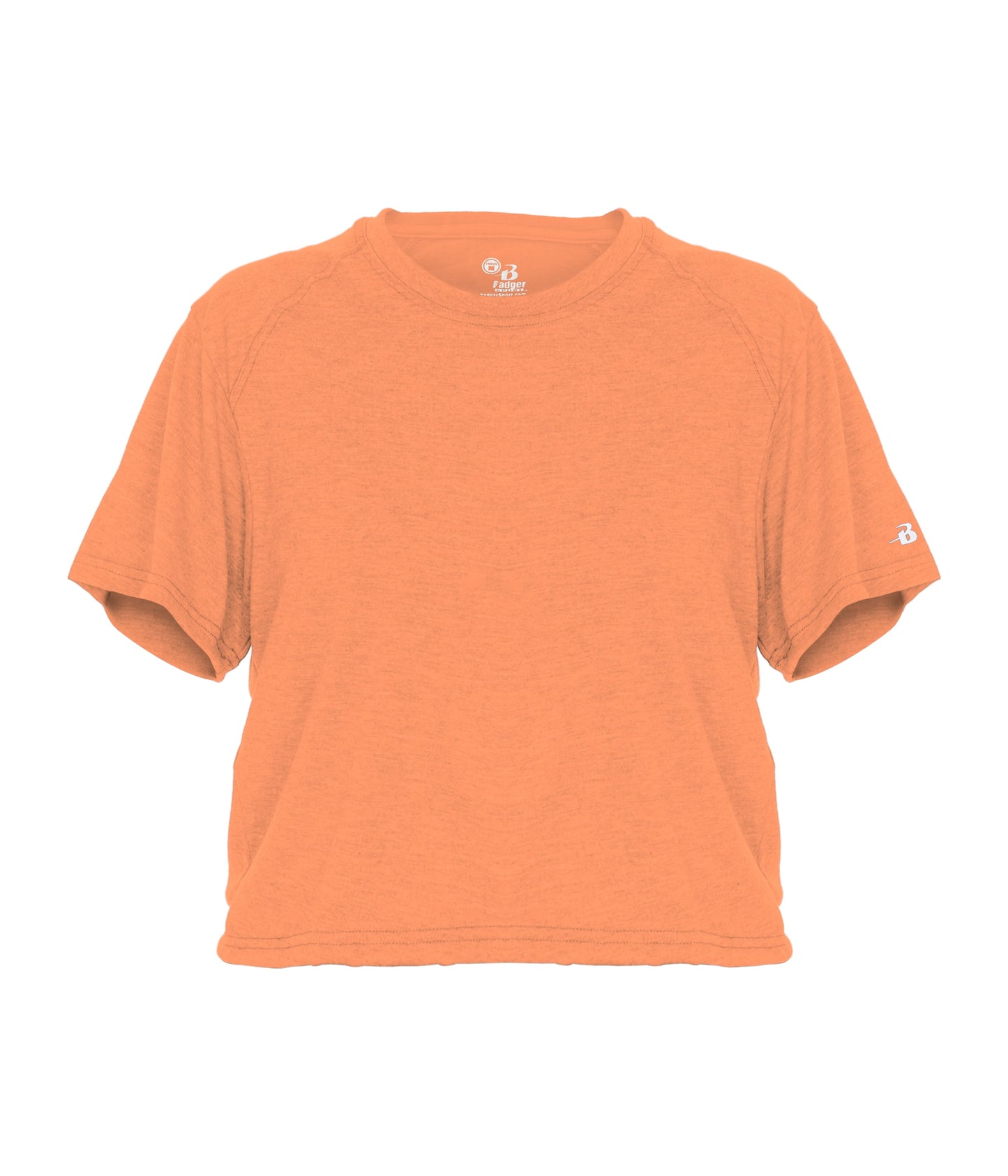 LADIES TRI-BLEND CROP TEE