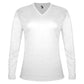 WOMEN'S TRI-BLEND V-NECK LONG-SLEEVE T-SHIRT - MOISTURE-WICKING PERFORMANCE