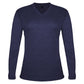 WOMEN'S TRI-BLEND V-NECK LONG-SLEEVE T-SHIRT - MOISTURE-WICKING PERFORMANCE