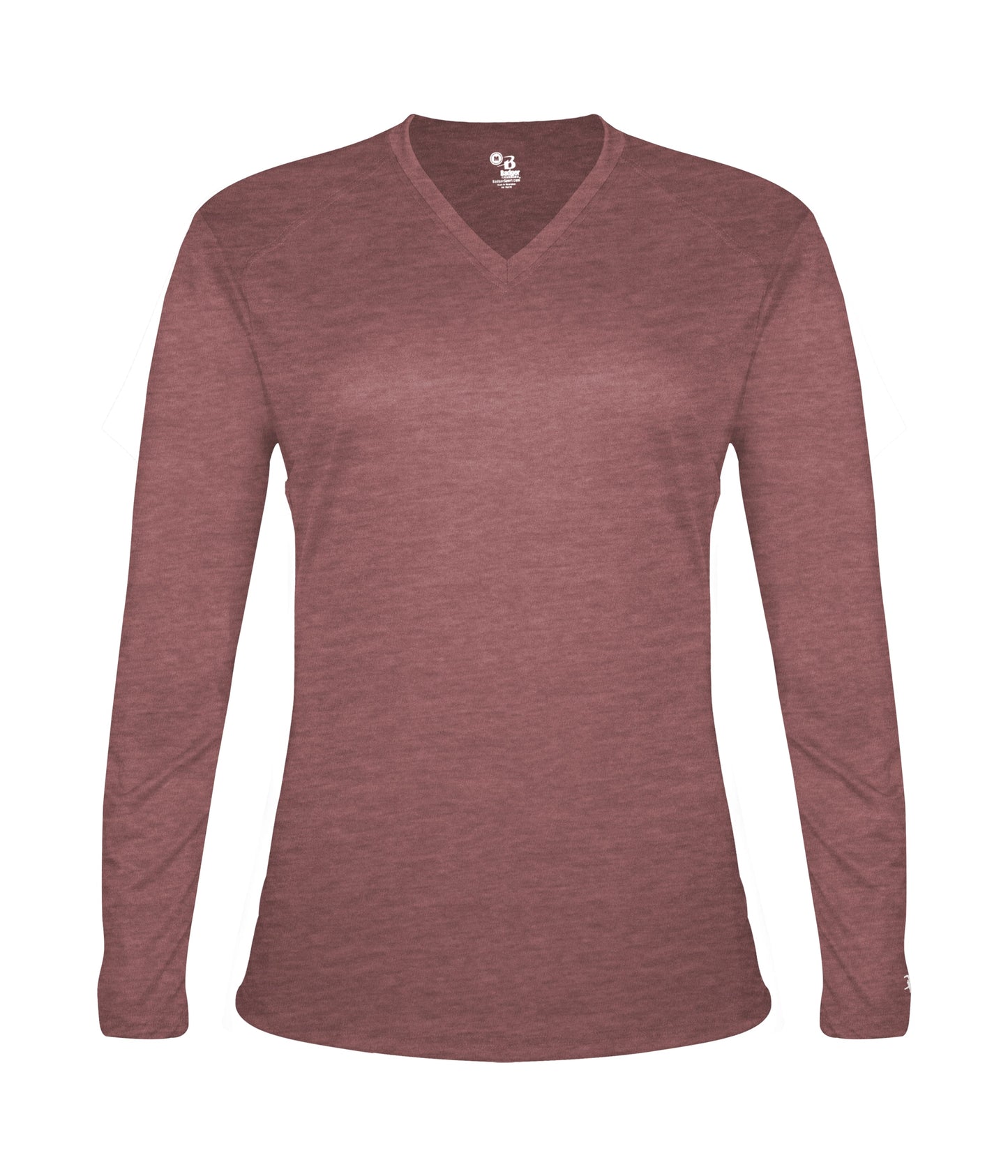 TRI-BLEND LADIES' V-NECK L/S T