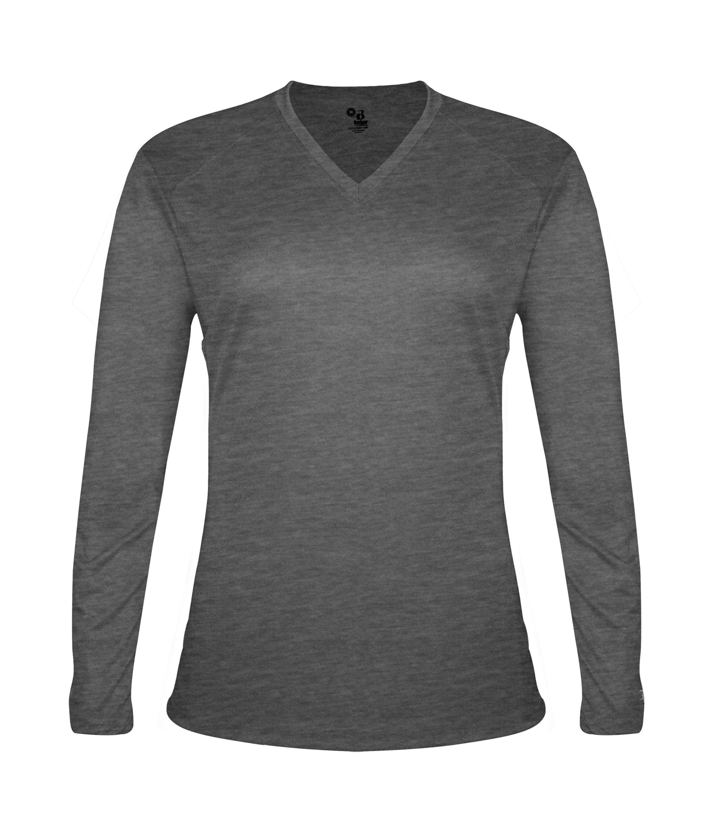 TRI-BLEND LADIES' V-NECK L/S T