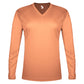WOMEN'S TRI-BLEND V-NECK LONG-SLEEVE T-SHIRT - MOISTURE-WICKING PERFORMANCE