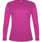 WOMEN'S TRI-BLEND V-NECK LONG-SLEEVE T-SHIRT - MOISTURE-WICKING PERFORMANCE