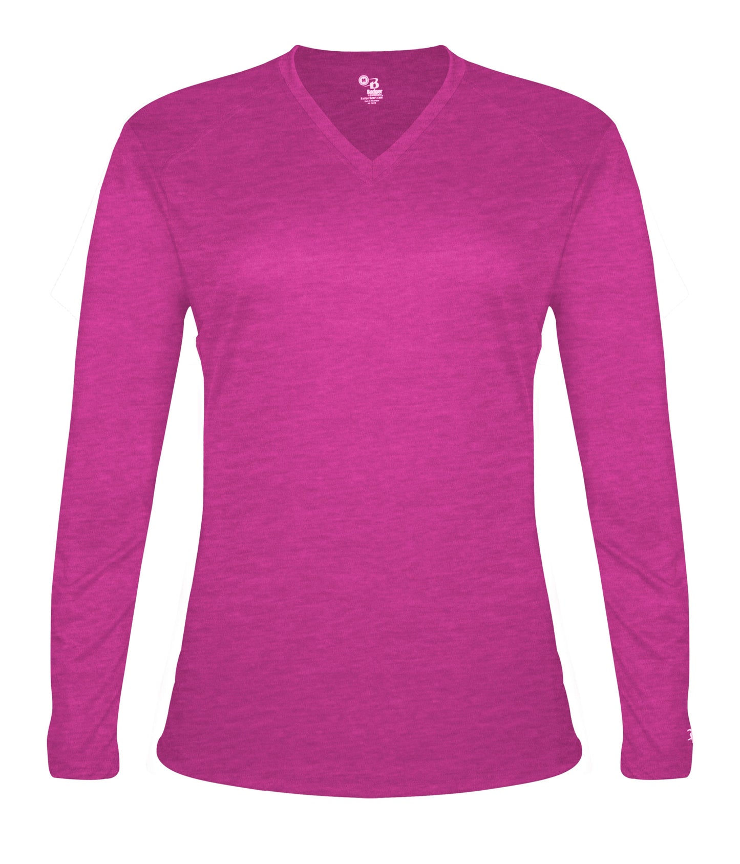 TRI-BLEND LADIES' V-NECK L/S T