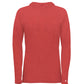 WOMEN'S TRI-BLEND SURPLICE HOODIE T-SHIRT - MOISTURE-WICKING PERFORMANCE