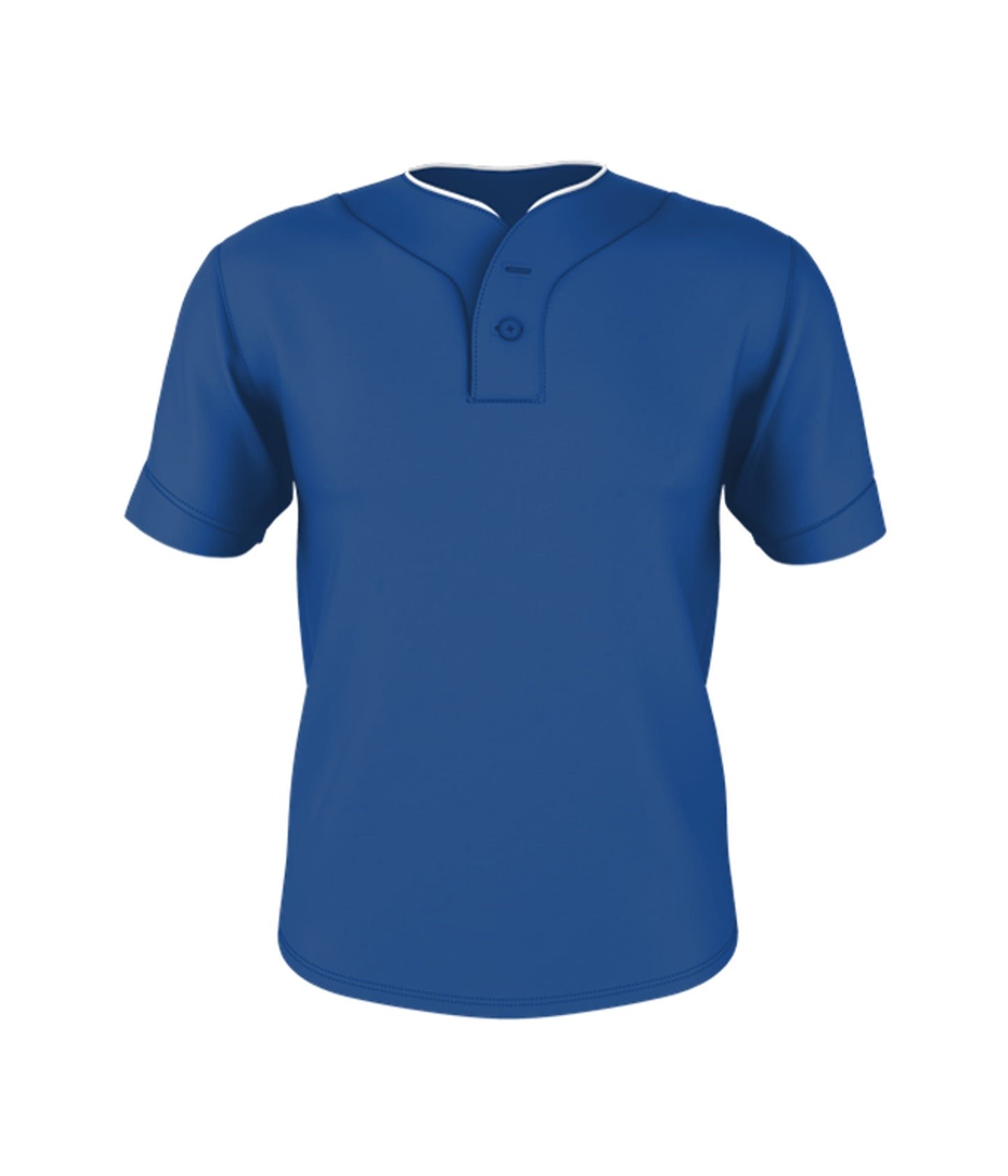 TWO BUTTON MESH BASEBALL JERSEY