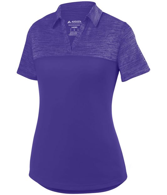 LADIES SHADOW TONAL HEATHER POLO