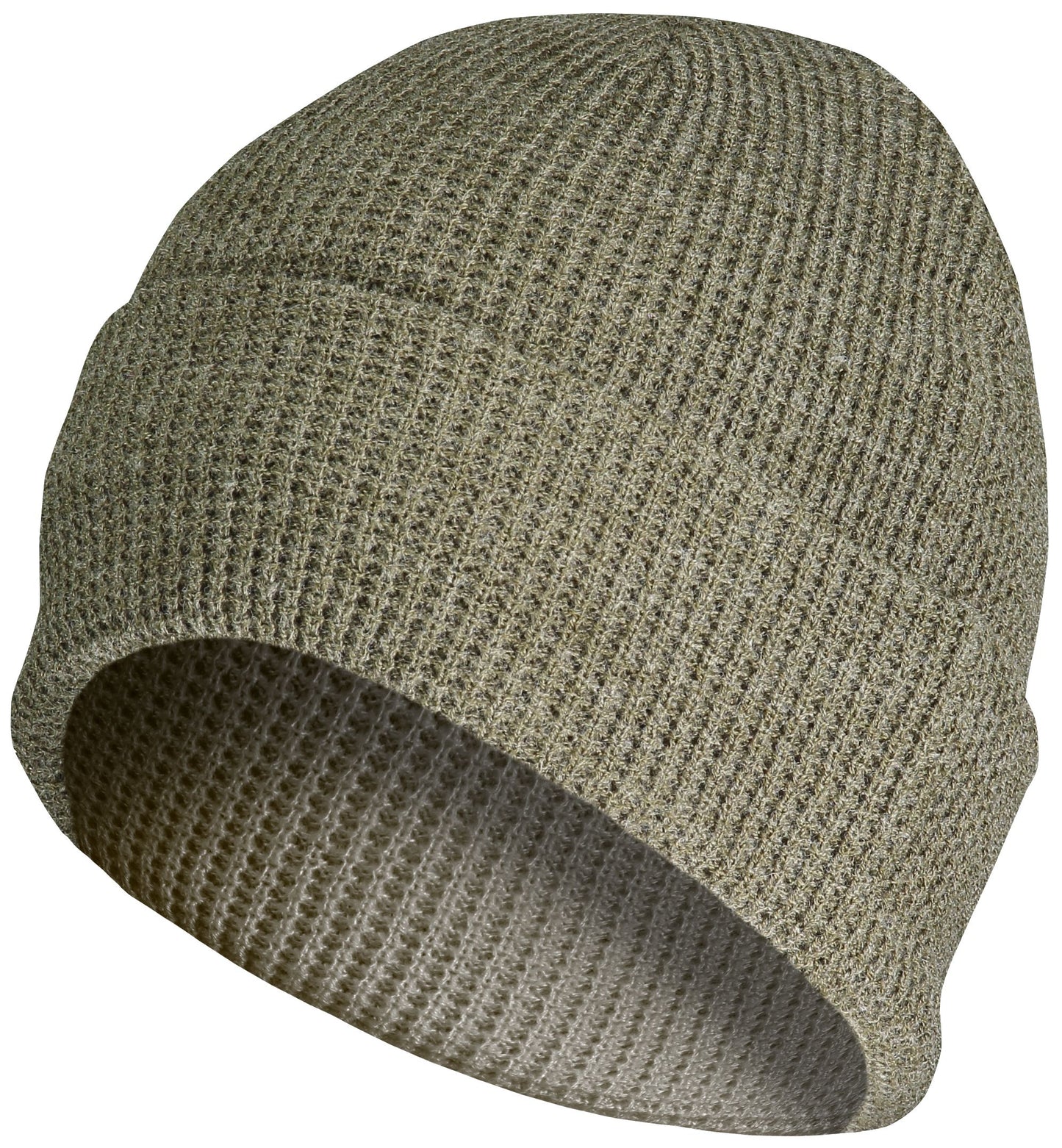 WAFFLE KNIT CUFF BEANIE