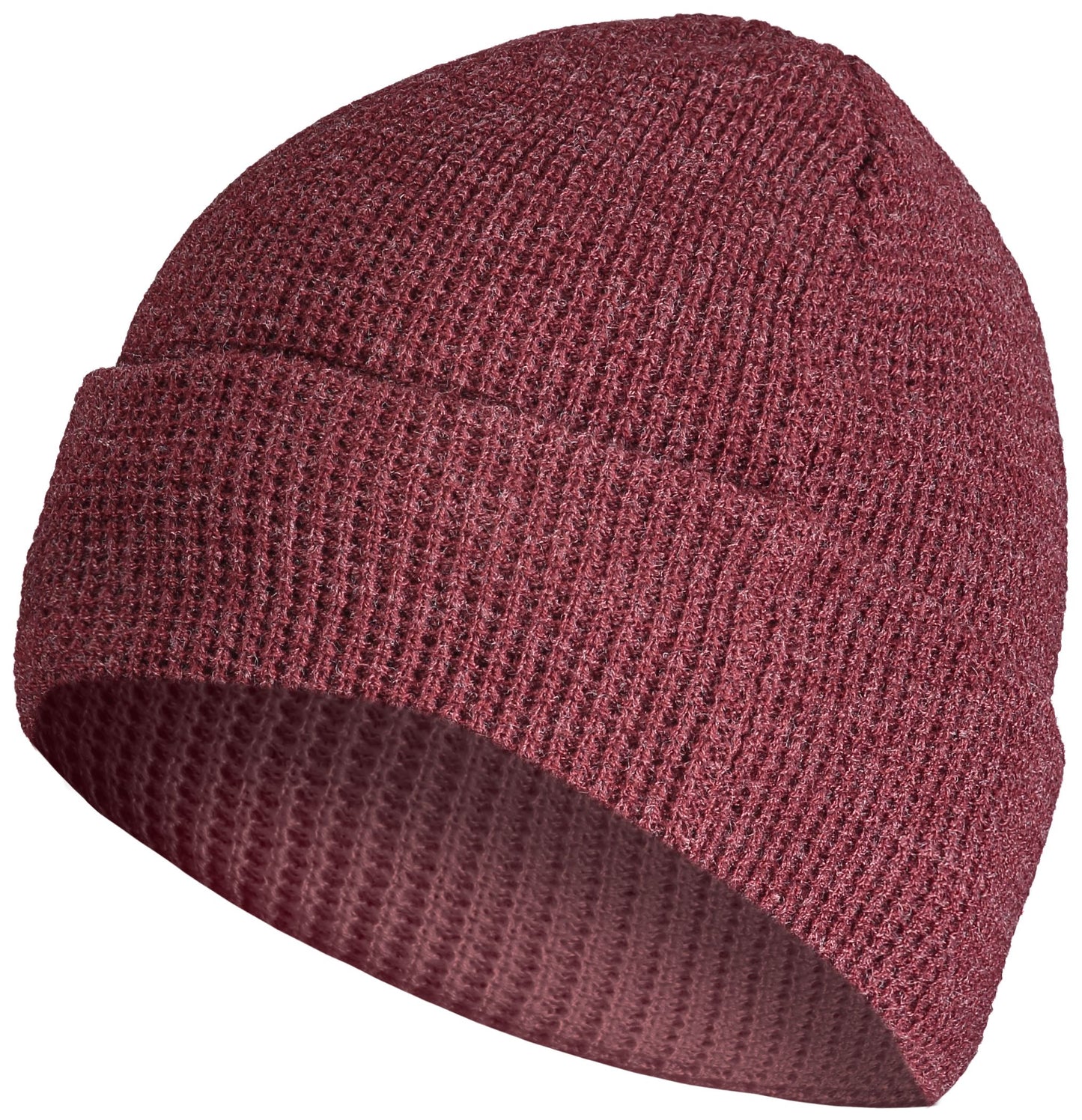 WAFFLE KNIT CUFF BEANIE