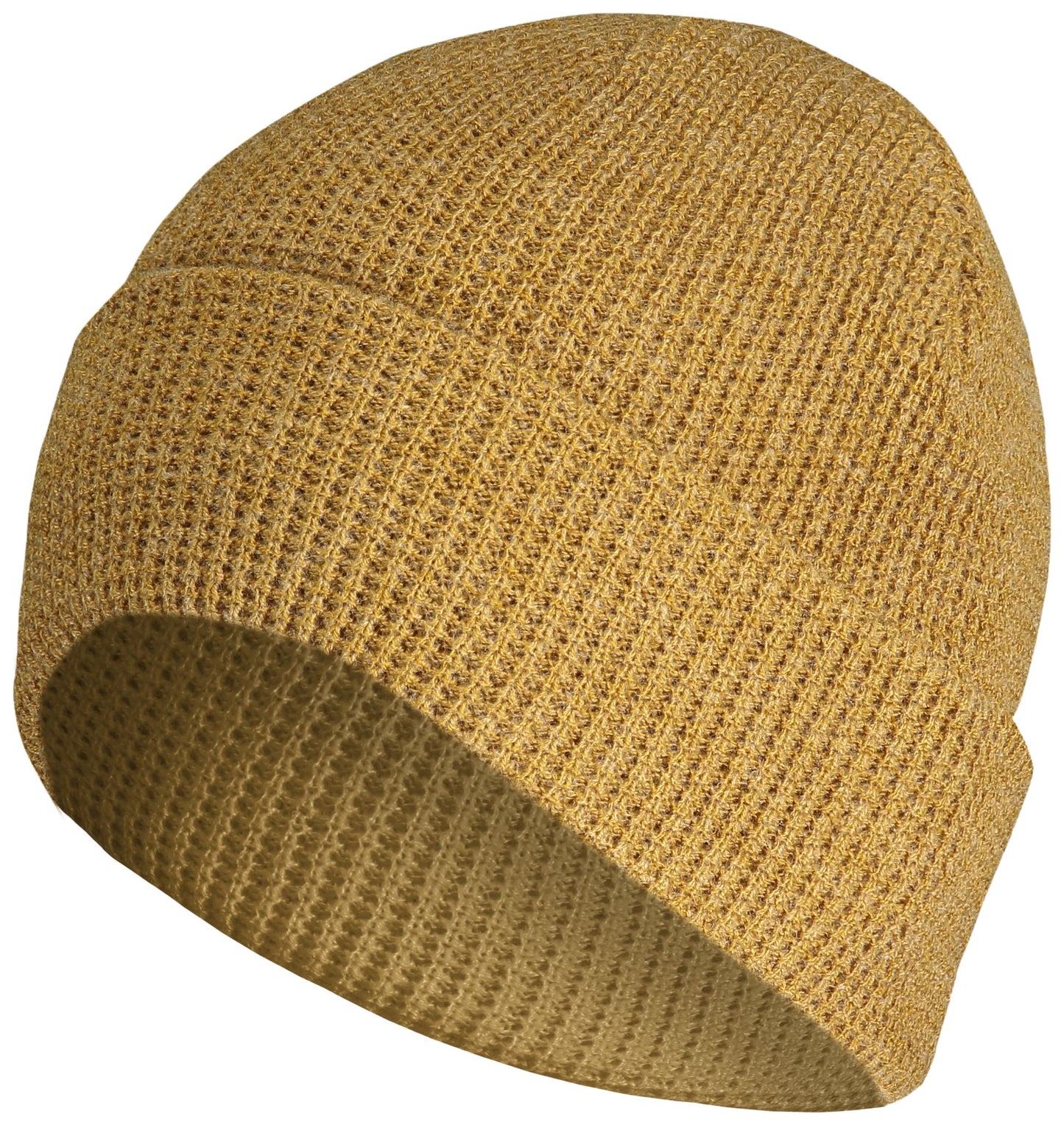 WAFFLE KNIT CUFF BEANIE