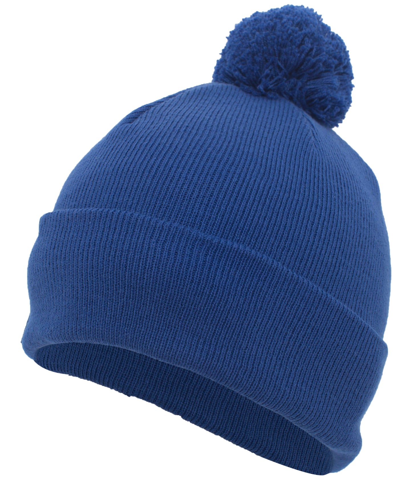 KNIT FOLD OVER POM-POM BEANIE