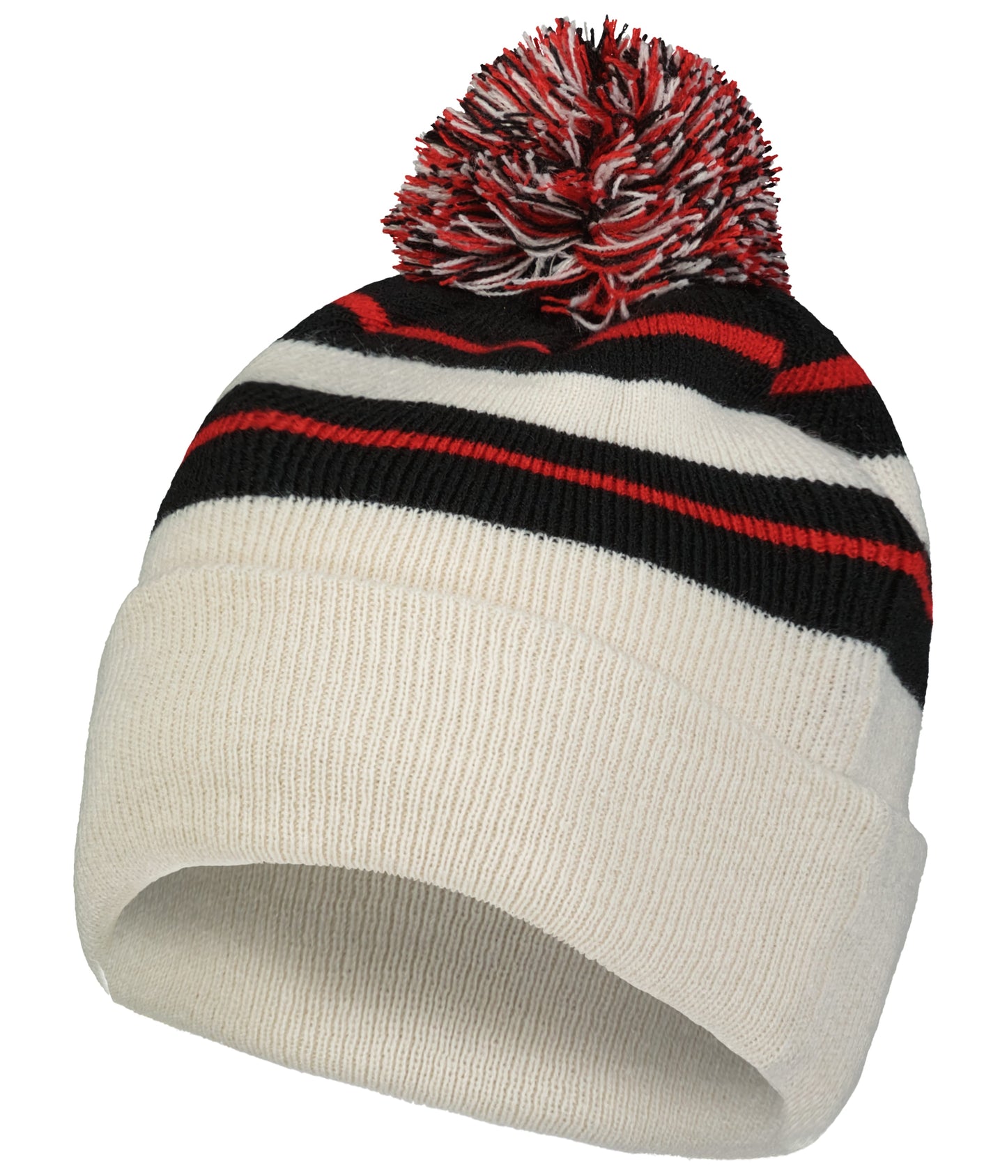KNIT FOLD OVER POM-POM BEANIE