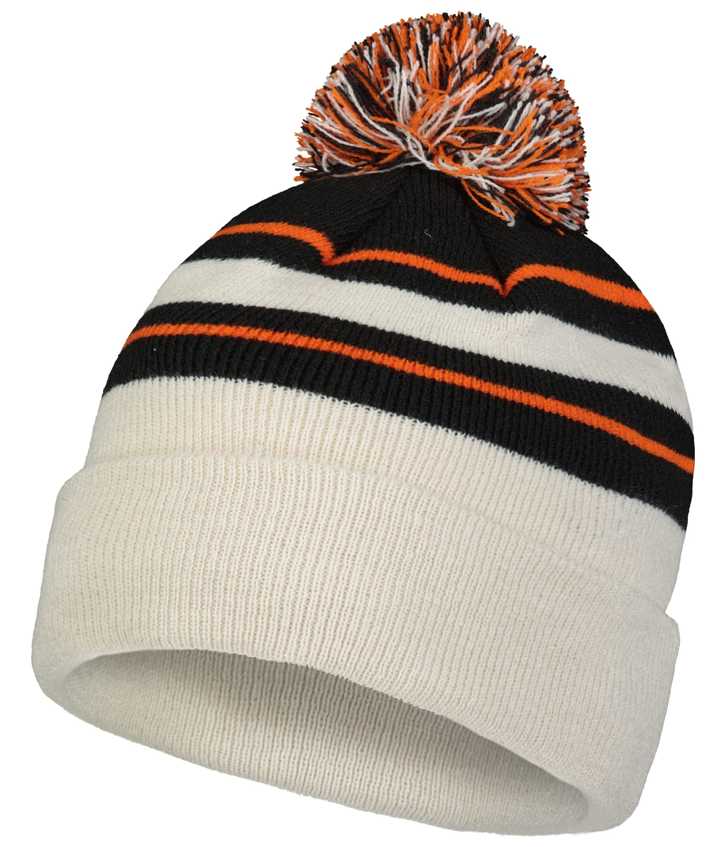 KNIT FOLD OVER POM-POM BEANIE