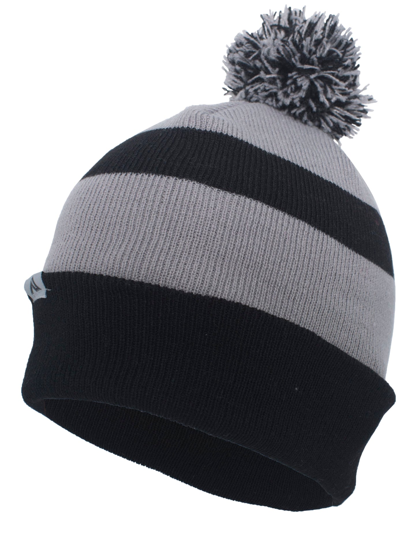KNIT FOLD OVER POM-POM BEANIE