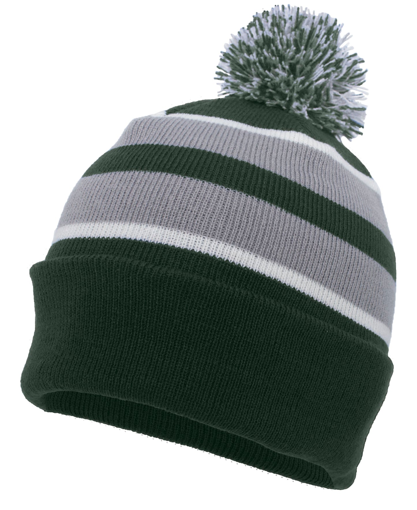 KNIT FOLD OVER POM-POM BEANIE