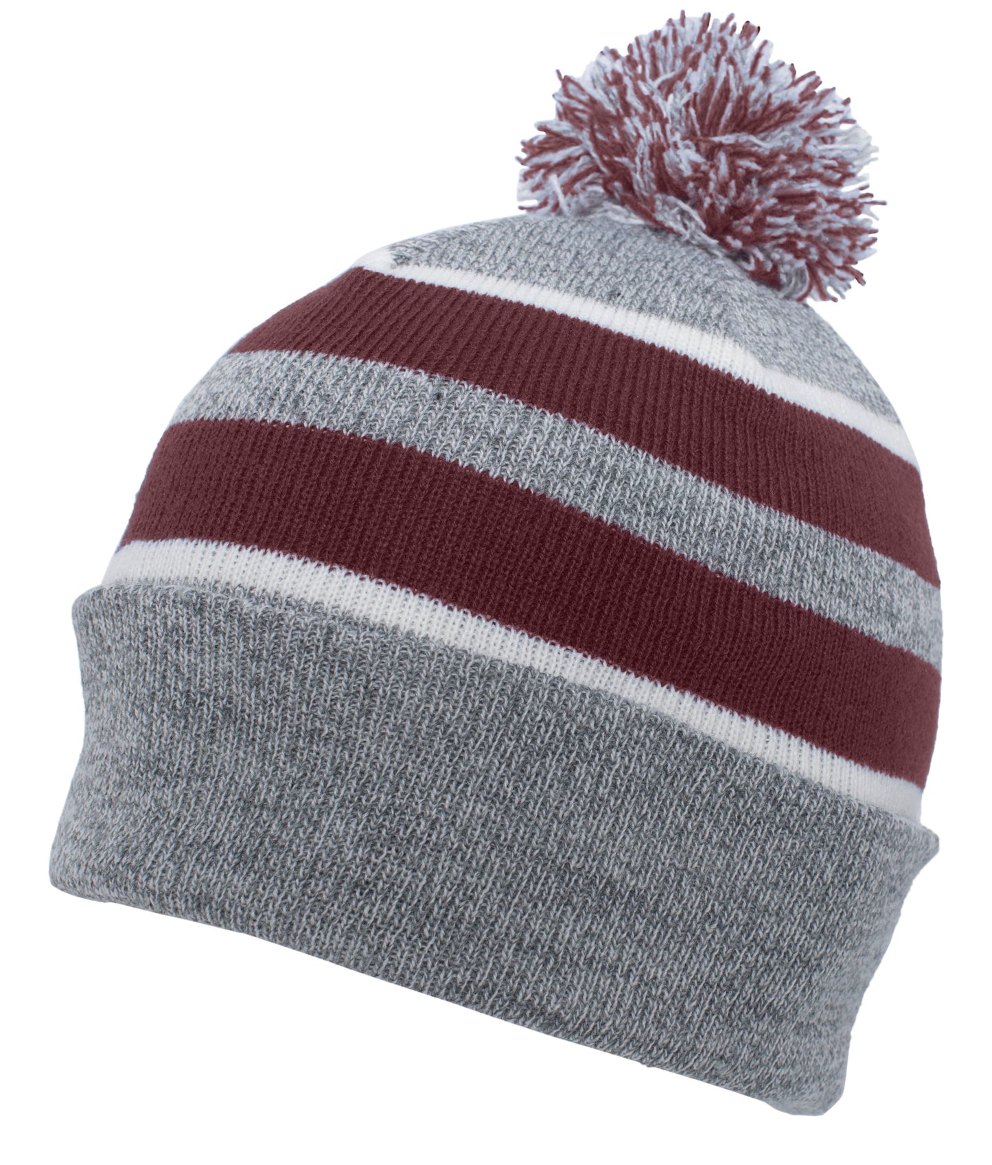 KNIT FOLD OVER POM-POM BEANIE