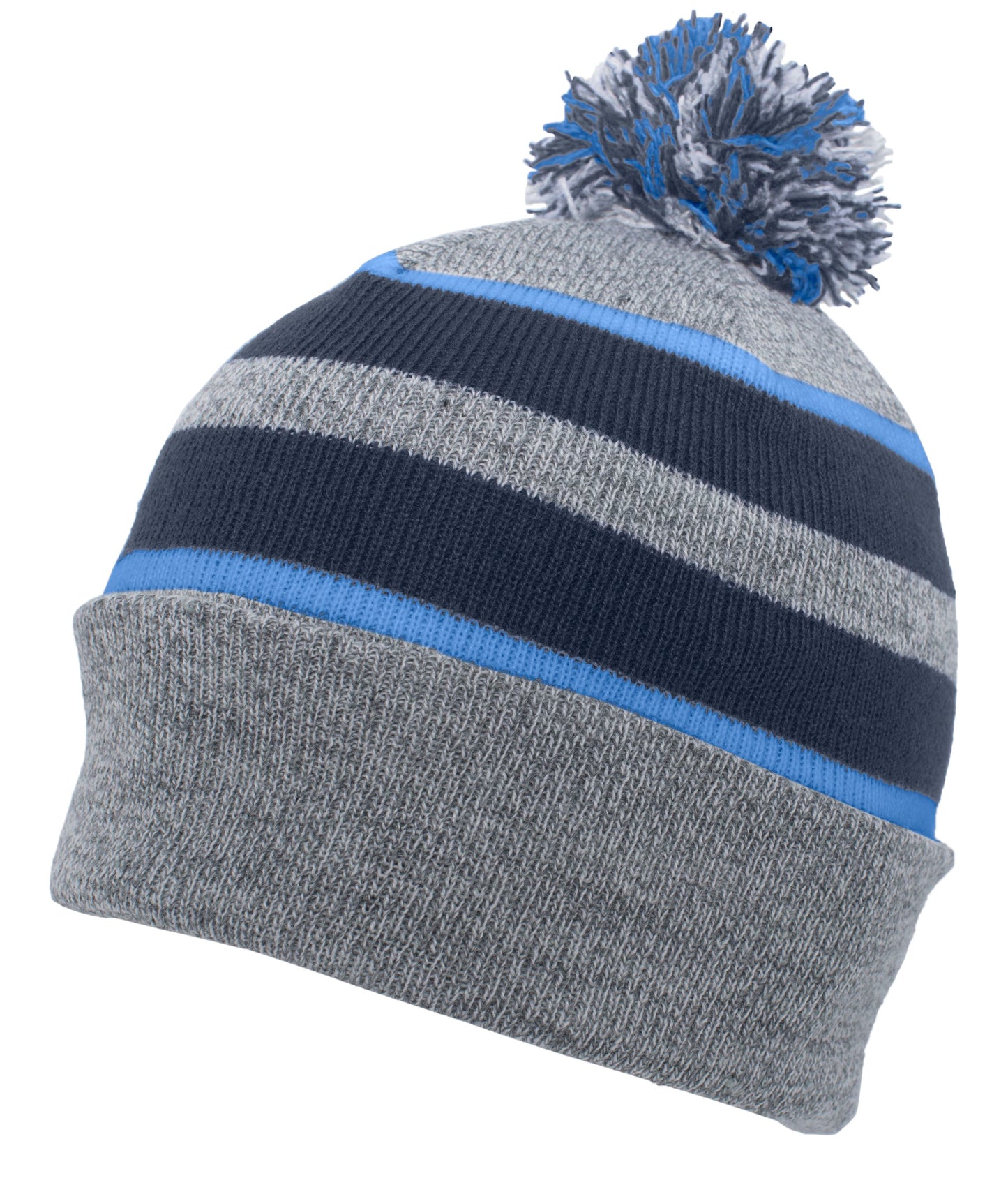 KNIT FOLD OVER POM-POM BEANIE