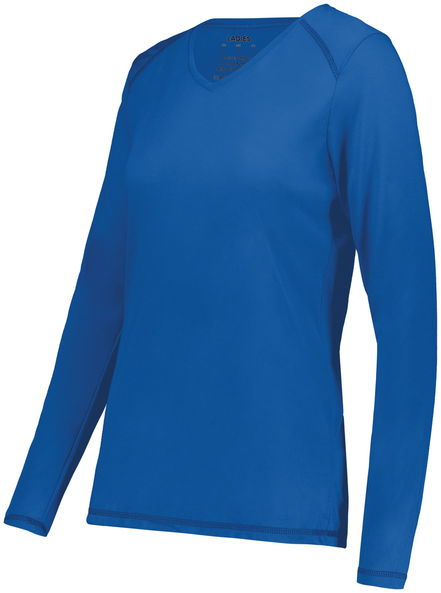 LADIES SUPER SOFT-SPUN POLY LONG SLEEVE TEE