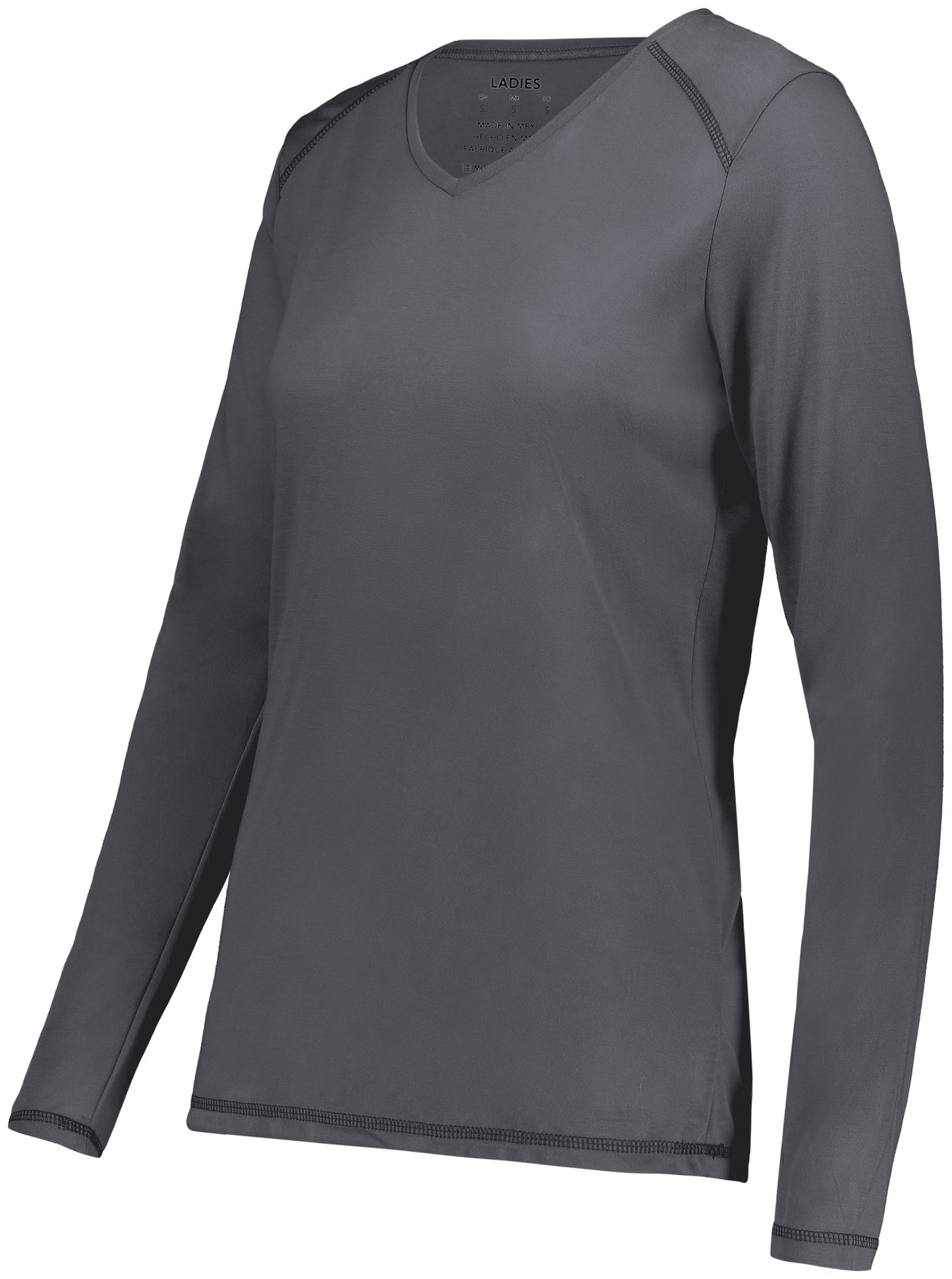 LADIES SUPER SOFT-SPUN POLY LONG SLEEVE TEE
