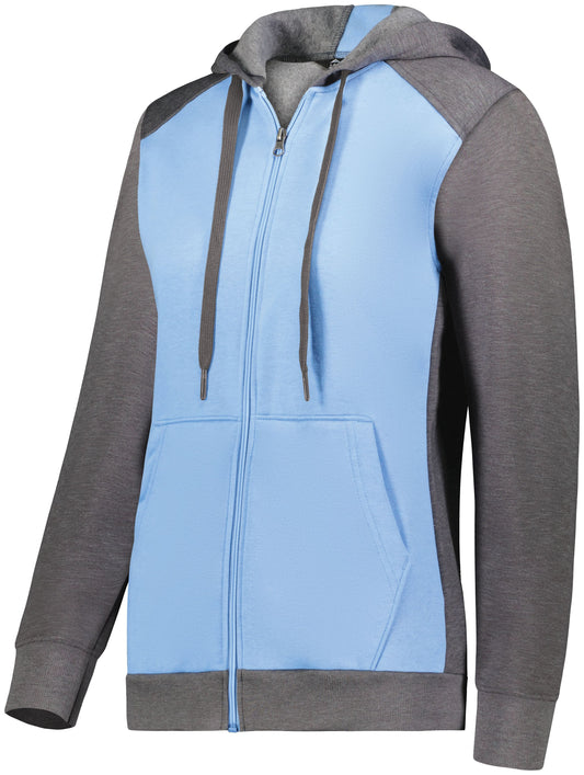 LADIES THREE-SEASON FLEECE FULL ZIP HOODIE