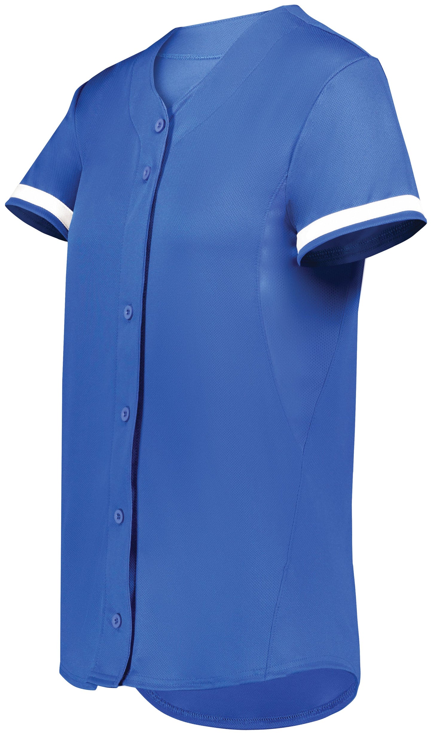 LADIES CUTTER+ FULL BUTTON SOFTBALL JERSEY