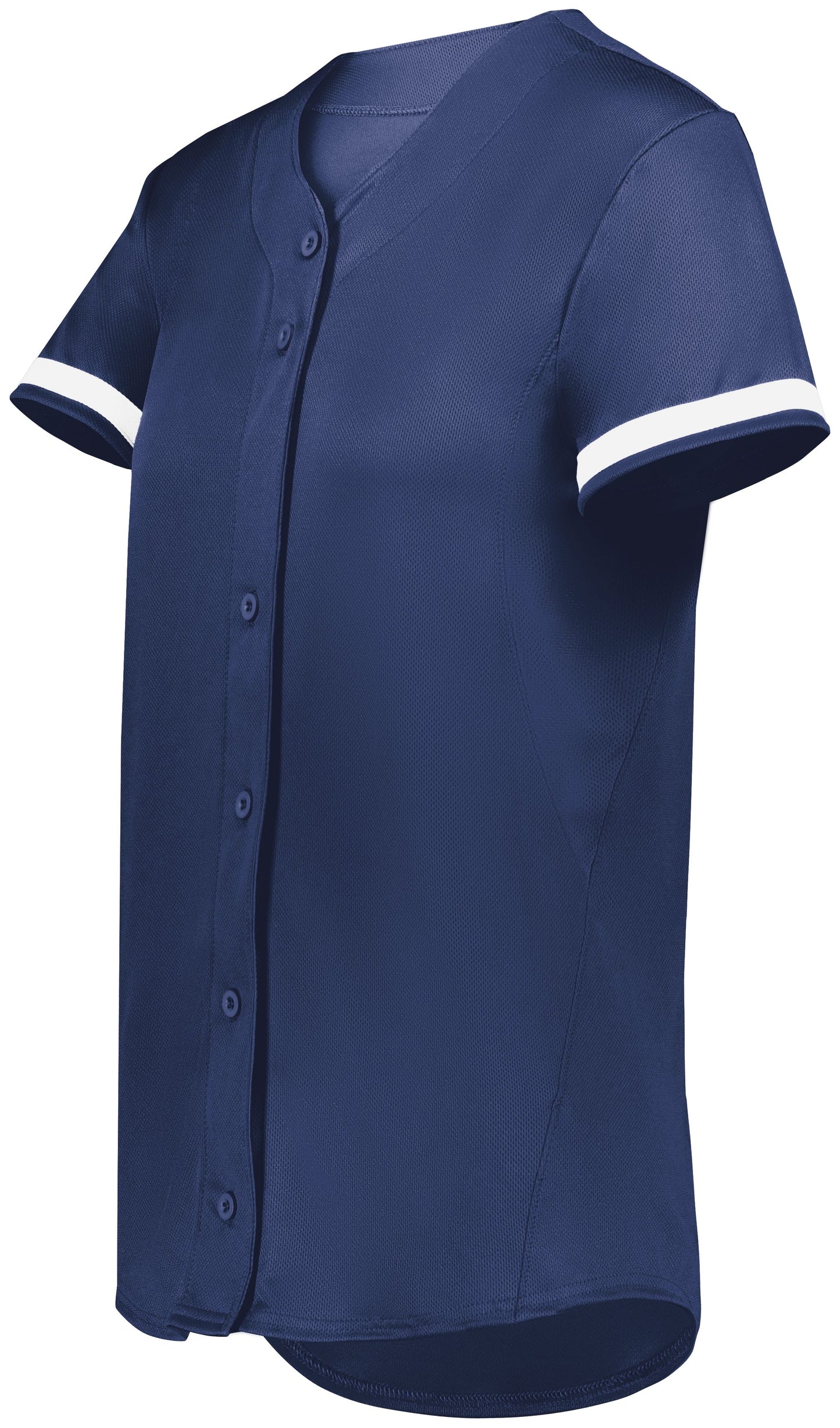 LADIES CUTTER+ FULL BUTTON SOFTBALL JERSEY