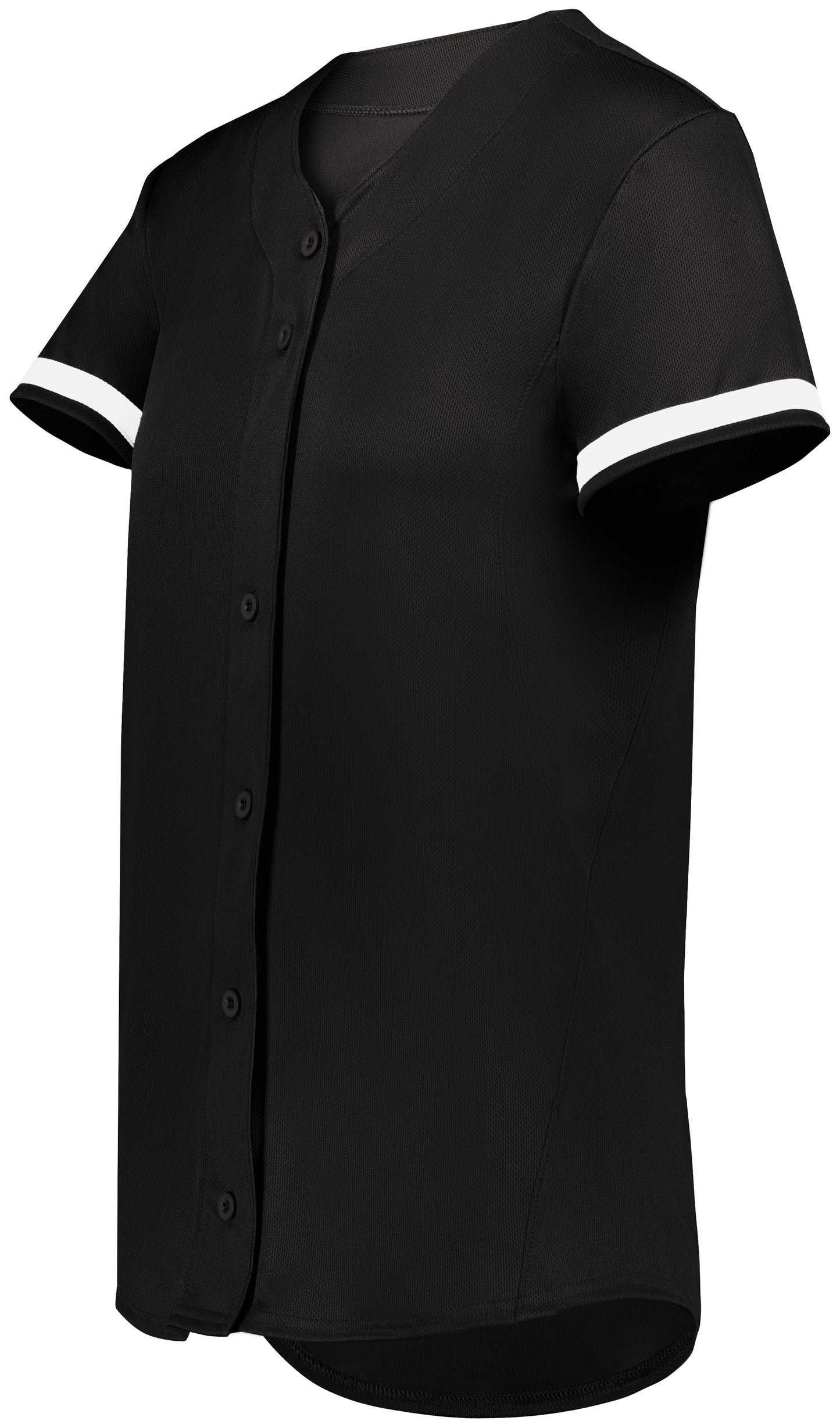 LADIES CUTTER+ FULL BUTTON SOFTBALL JERSEY