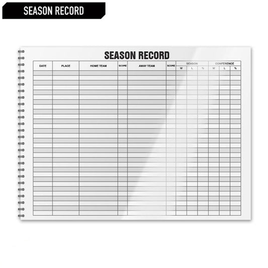 Basketball Score Book