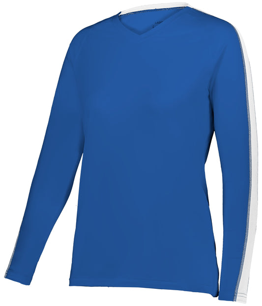 GIRLS SETTER SERIES LONG-SLEEVE VOLLEYBALL JERSEY - MOISTURE-WICKING