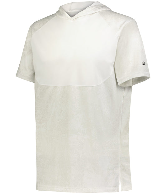 YOUTH STADIUM PRINT SHORT-SLEEVE HOODED T-SHIRT POLYESTER