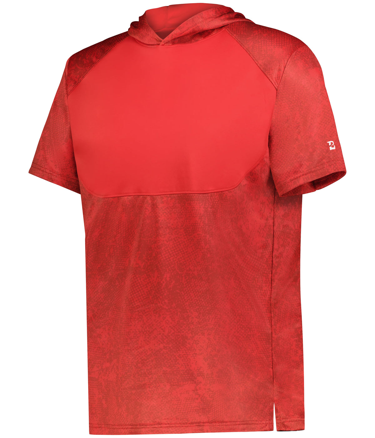 YOUTH STADIUM PRINT SHORT-SLEEVE HOODED T-SHIRT POLYESTER