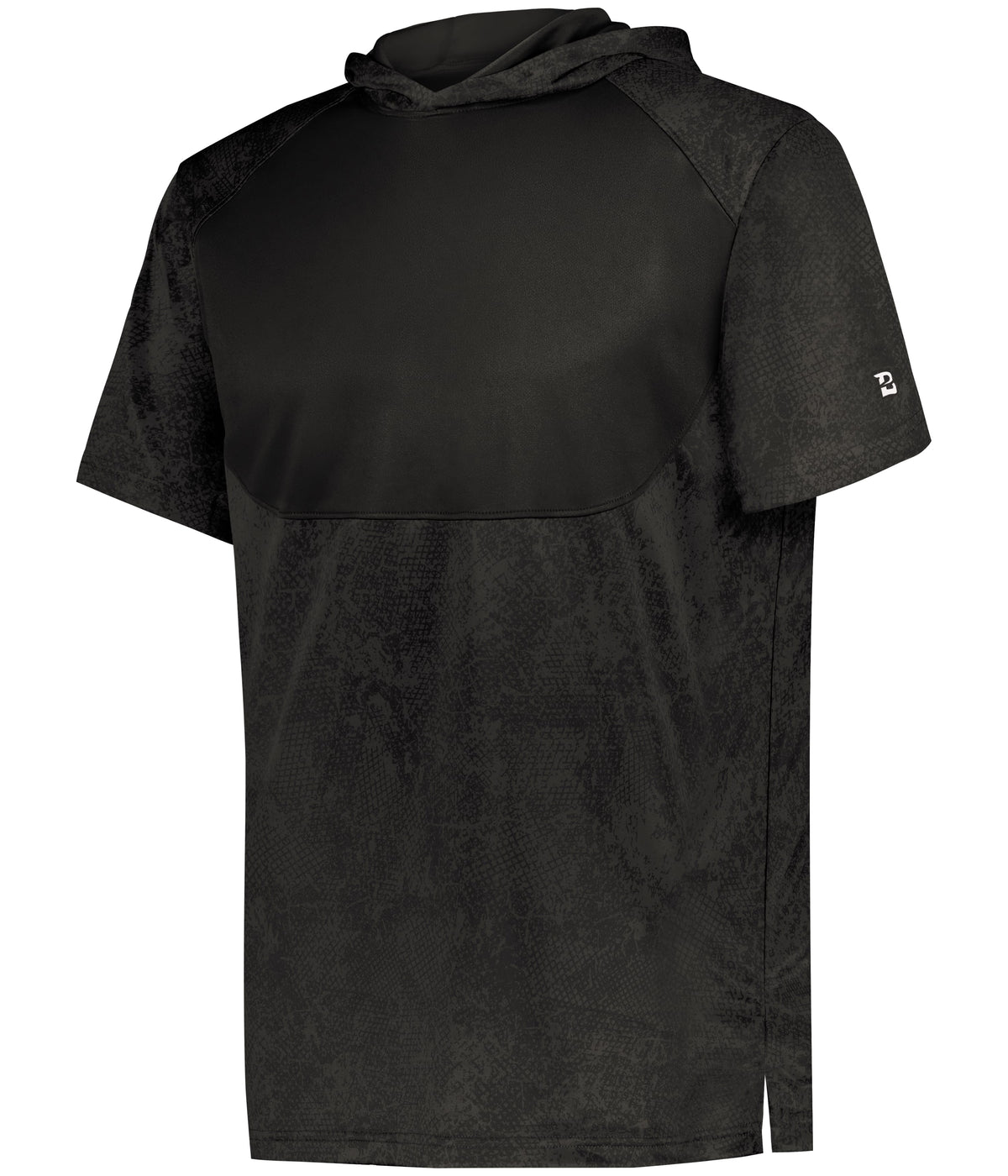 YOUTH STADIUM PRINT SHORT-SLEEVE HOODED T-SHIRT POLYESTER