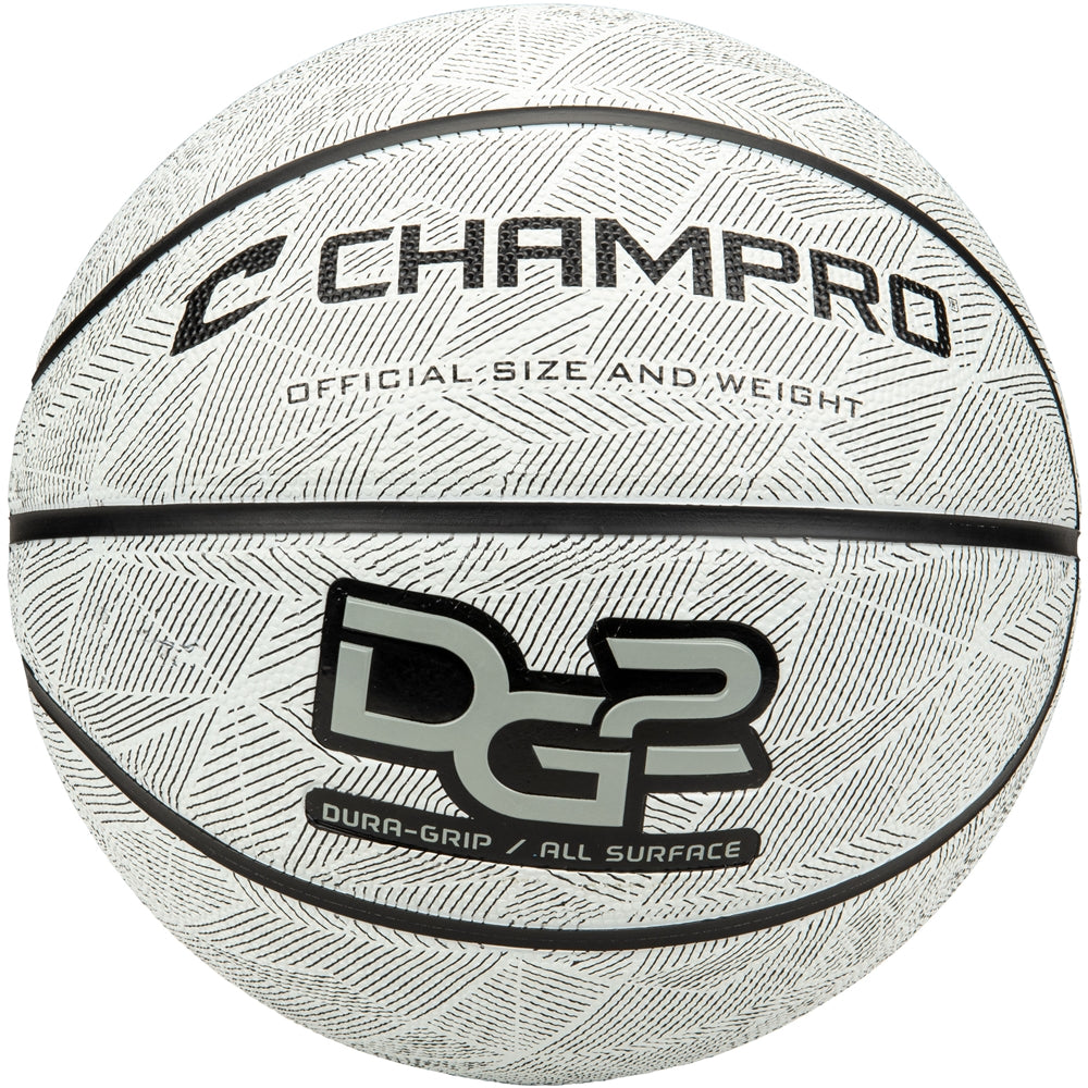 Dura-Grip 230 Rubber Basketball WHITE REGULATION