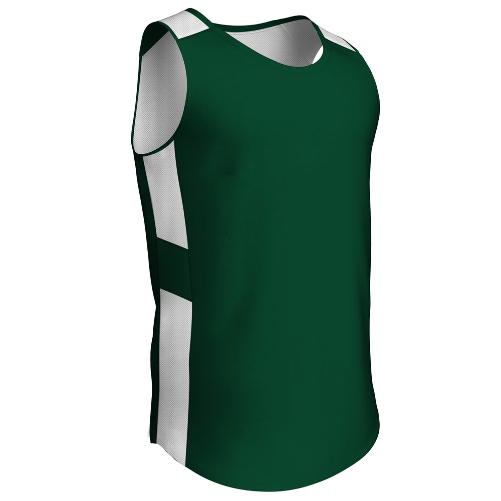 CROSSOVER Reversible Basketball Jersey FORESTGREENWHITE XL