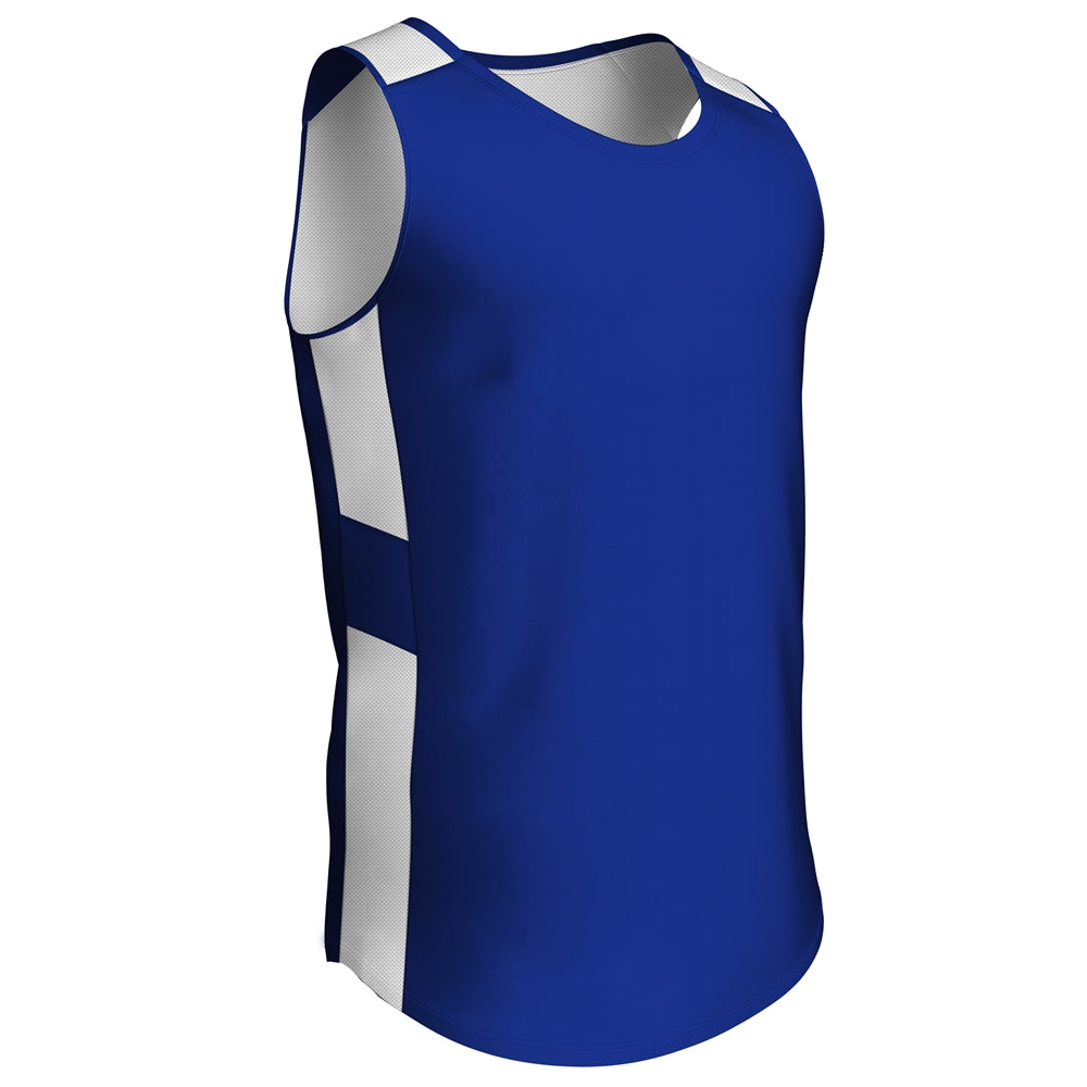 CROSSOVER Reversible Basketball Jersey ROYALWHITE S