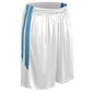 DRI-GEAR Muscle Basketball Short WHITELIGHTBLUE XL