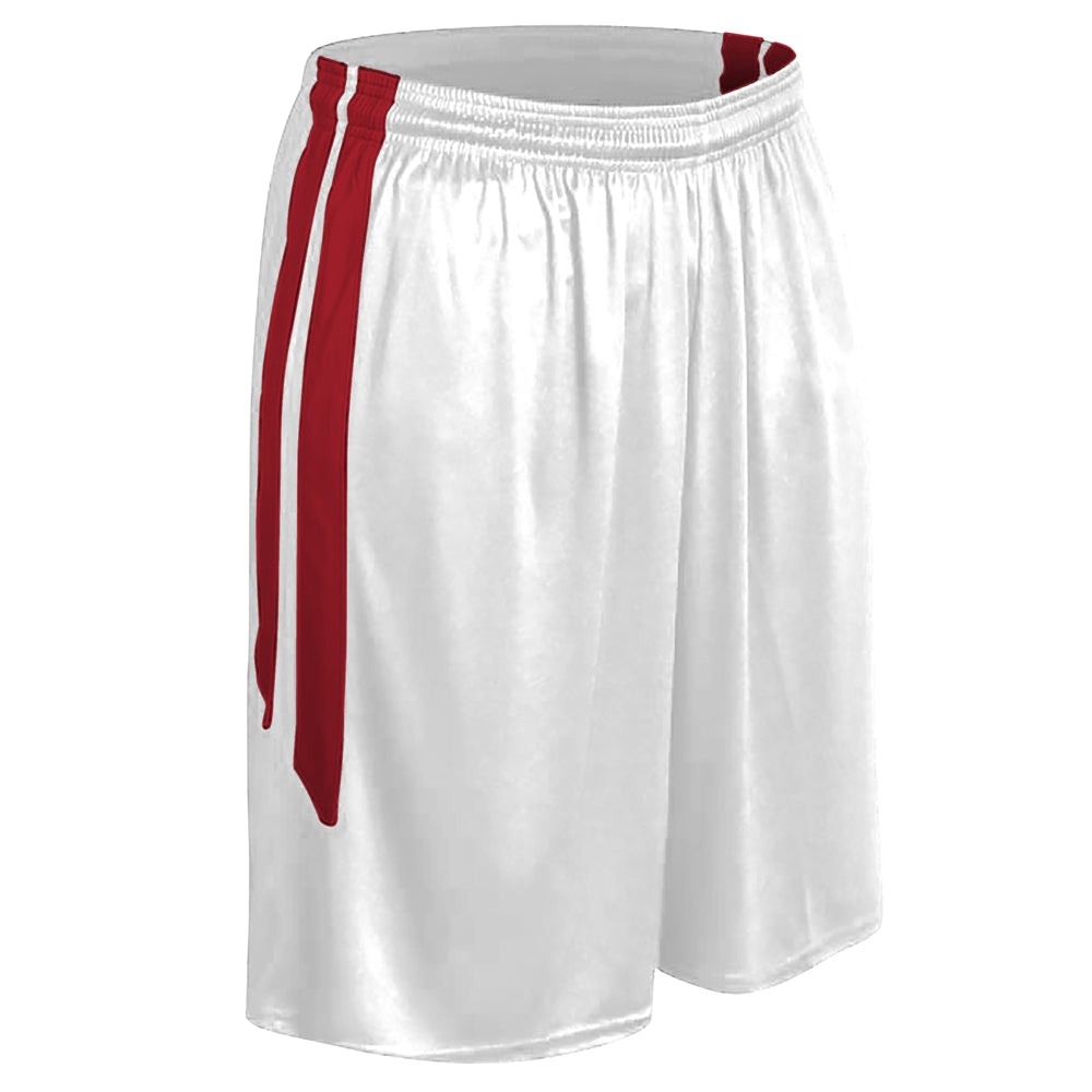 DRI-GEAR Muscle Basketball Short WHITESCARLET S