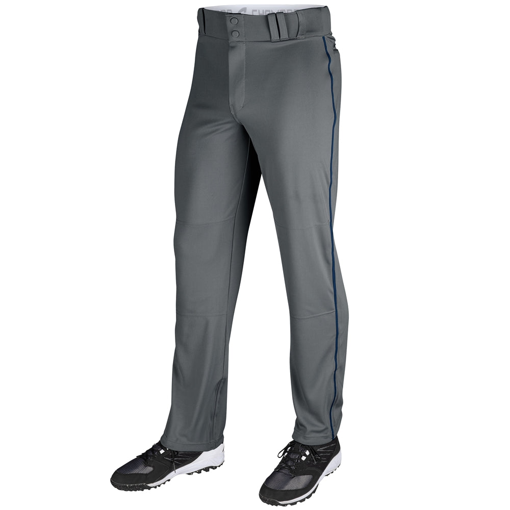 TRIPLE CROWN OPEN BOTTOM PANT WITH PIPE